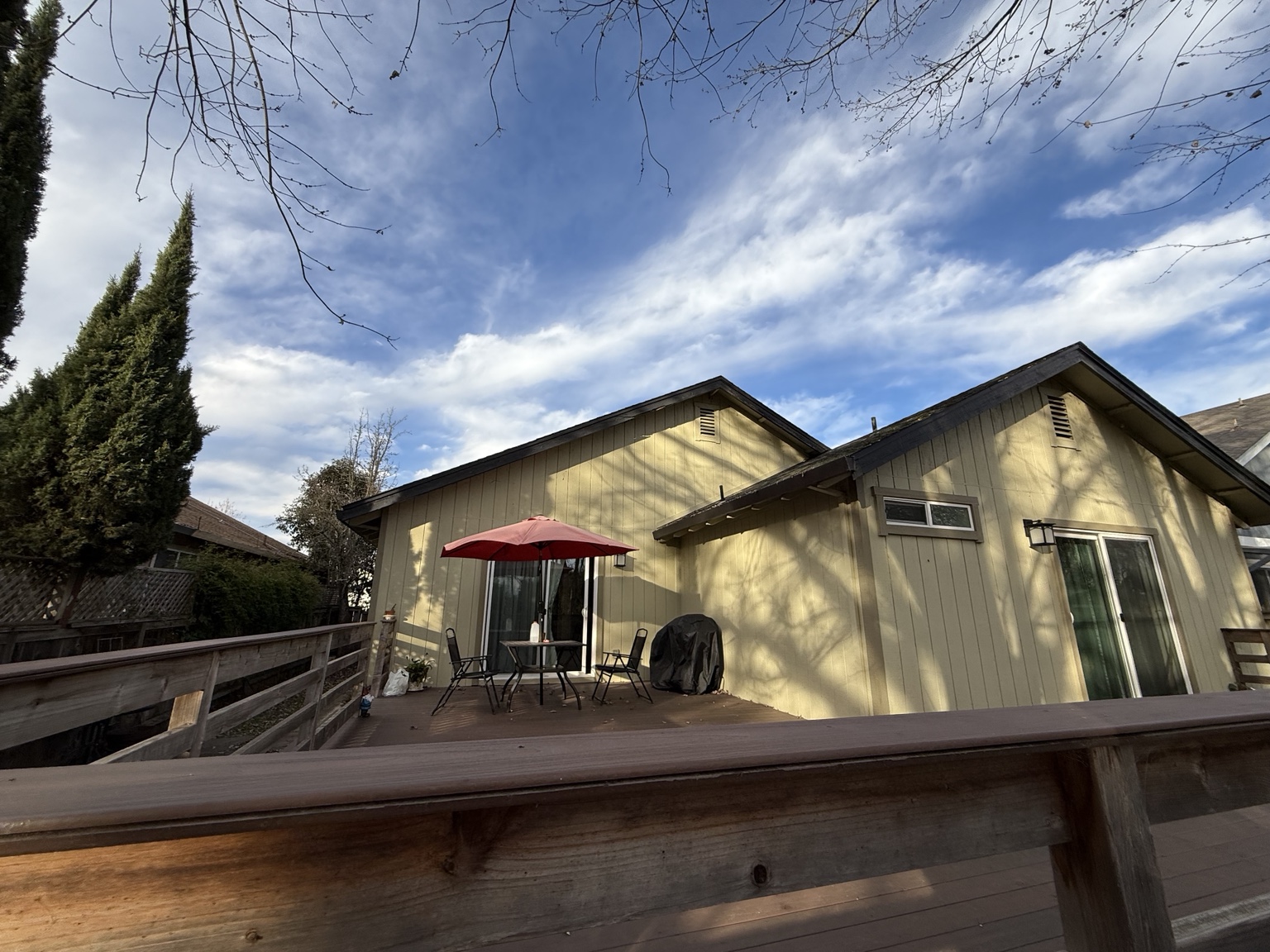 Finished front exterior after a soft renovation and refresh